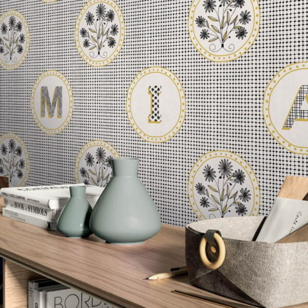 Tapeta Ceramiczna ABK Wide & Style Pop Mama Non Mama Oro Rtt. 60x120 cm