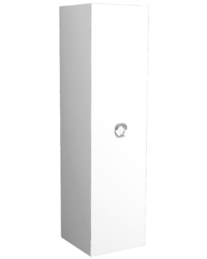 Simas Henges szafka stojąca wysoka 50x40xh200 HEMO3 biała