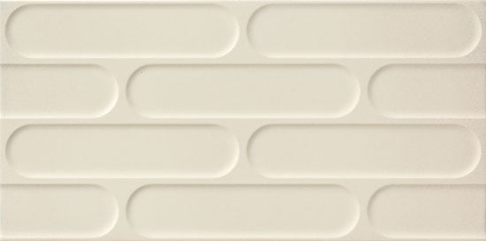 Płytka ścienna 3D Ceramica Fioranese Fio. Biscuit Avorio Nat. Rtt. 30,2x60,4 cm