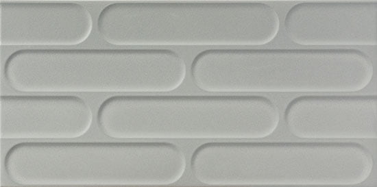 Płytka ścienna 3D Ceramica Fioranese Fio. Biscuit Cenere Nat. Rtt. 30,2x60,4 cm
