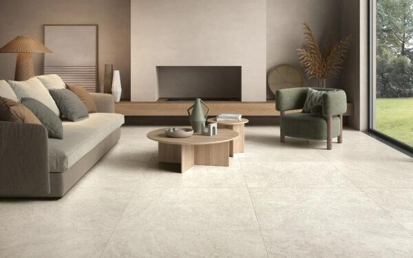 Castelvetro Roma Bianco Nat Rtt 100x100 cm 02CRA10R1 - obrazek 2