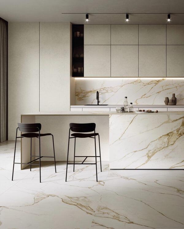 Novabell Atelier Calacatta Gold Nat. Rtt. 60x120 cm ATL42RT - obrazek 3