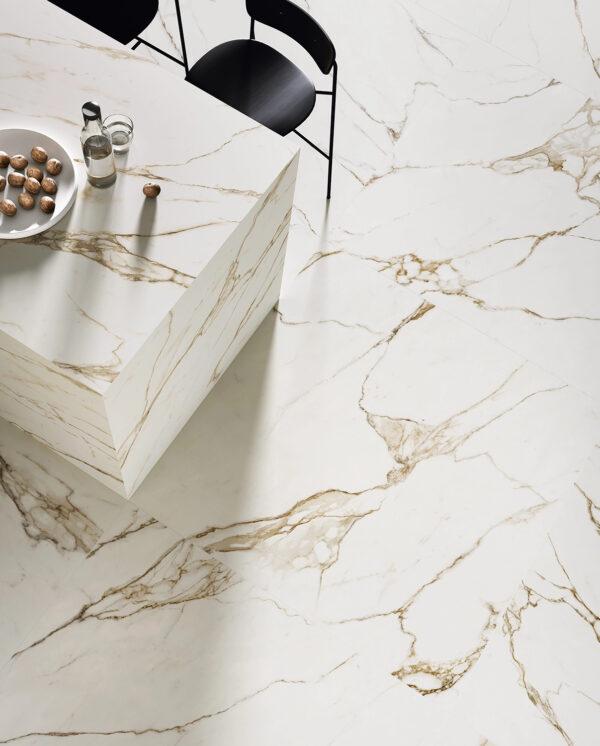 Novabell Atelier Calacatta Gold Nat. Rtt. 60x120 cm ATL42RT - obrazek 2